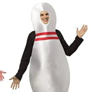 Bowling Pin Costume Halloween One SIze Big Kid/ Adult